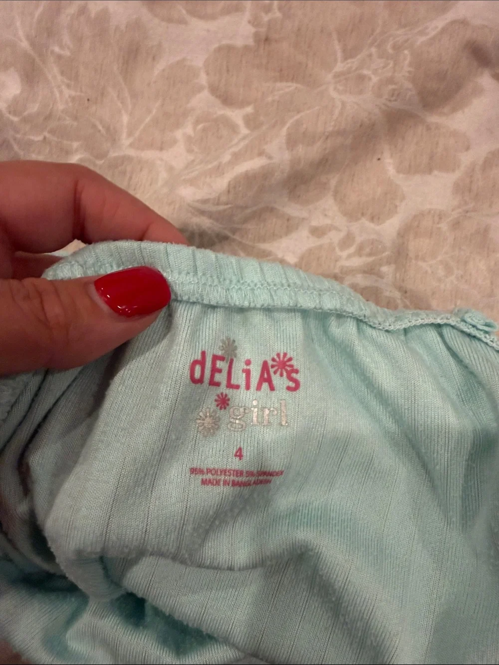 dELiA*s Mint Green Ribbed Strap Romper